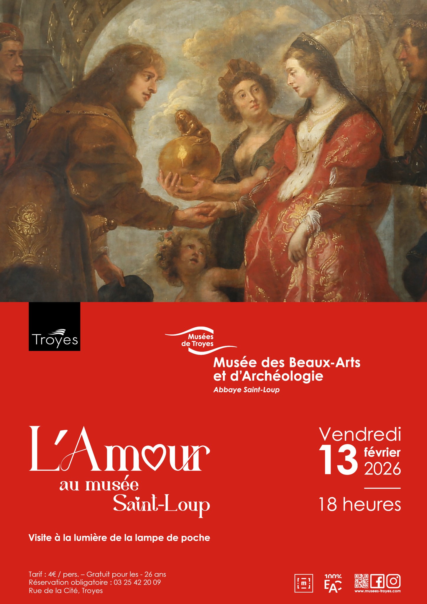Visite guidée "L'amour au musée Saint-Loup"