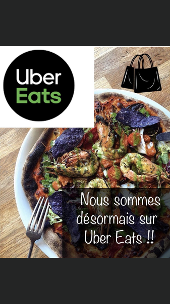 Visuel Nous sommes désormais sur Uber Eats