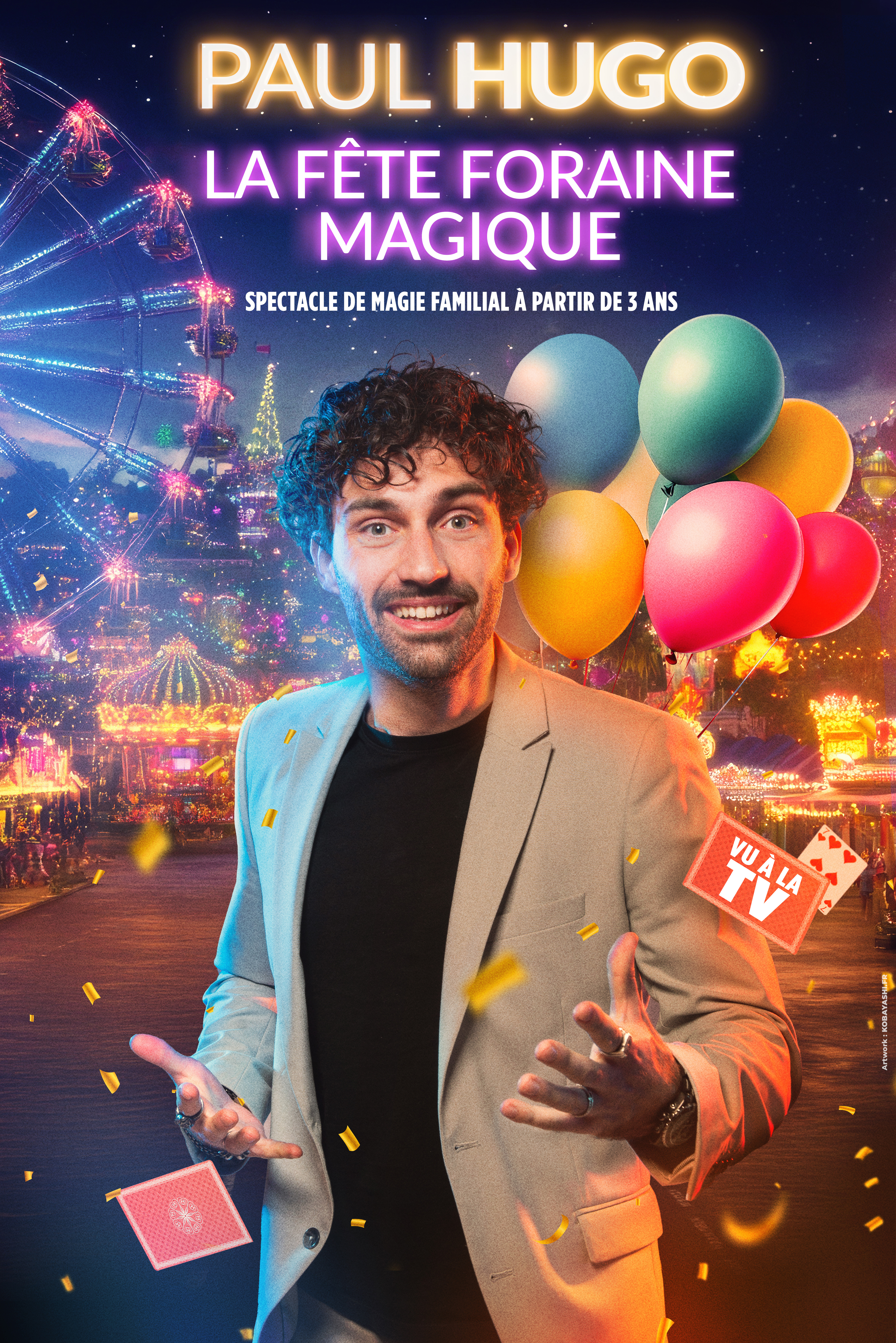 Spectacle de magie familial "La fête foraine magique" avec Paul Hugo à la salle…