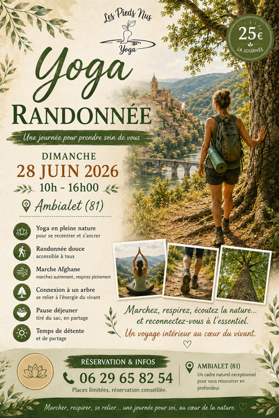 Randonnée Yoga à Ambialet