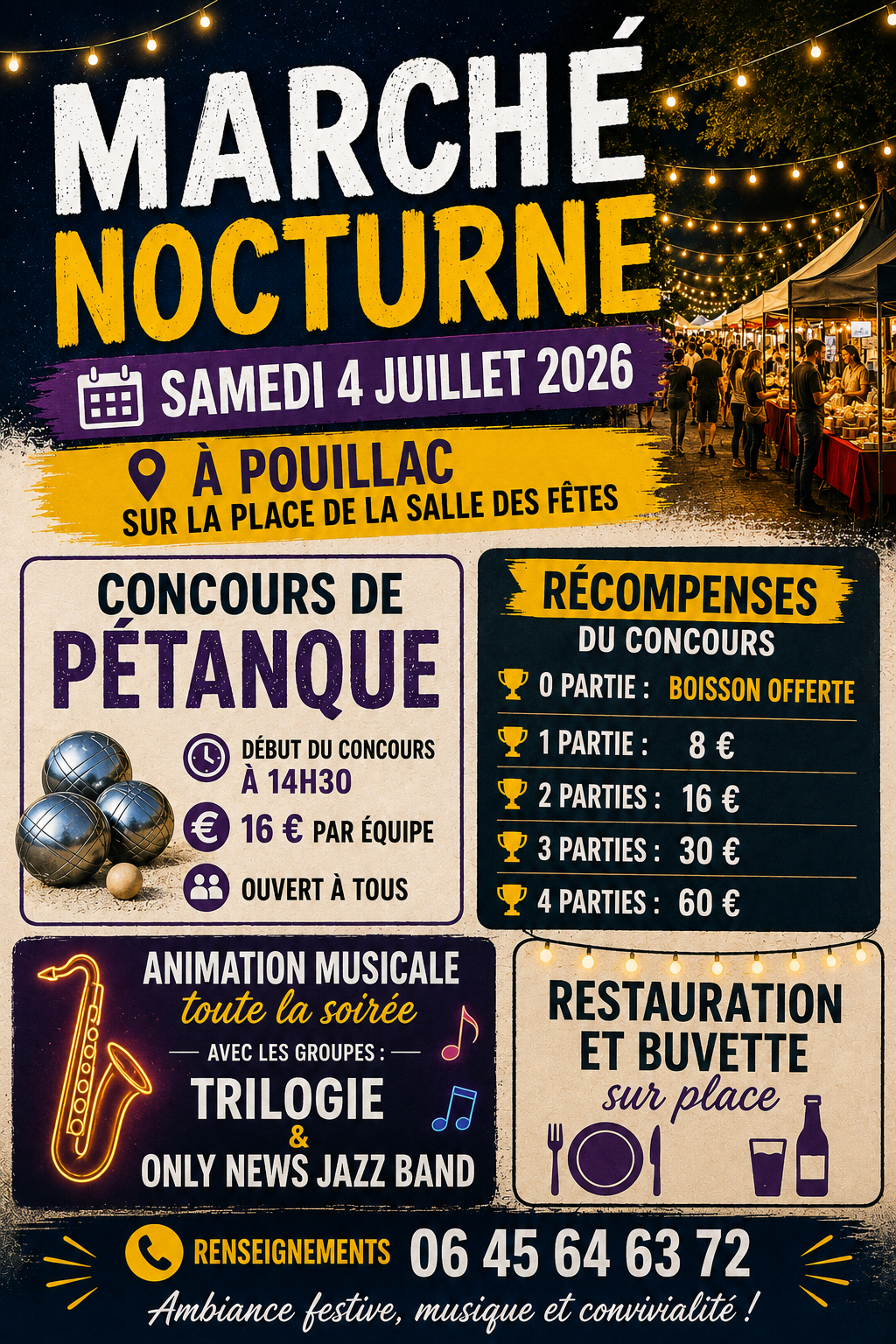 Concours de pétanque