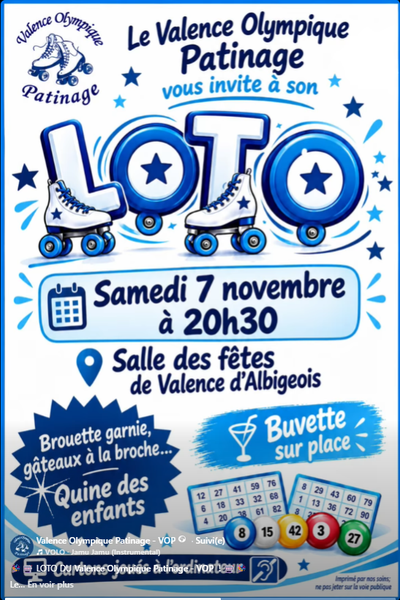 Loto du Valence Olympique Patinage