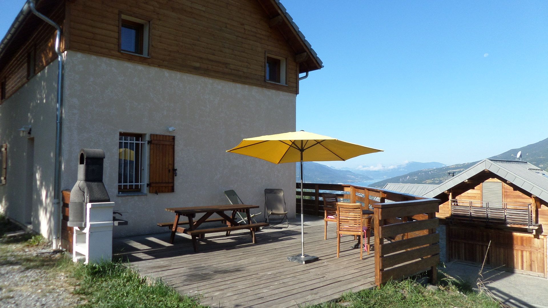 Terrasse - Chalet Le Belvédère des Audes SAINT-ANDRÉ-D'EMBRUN