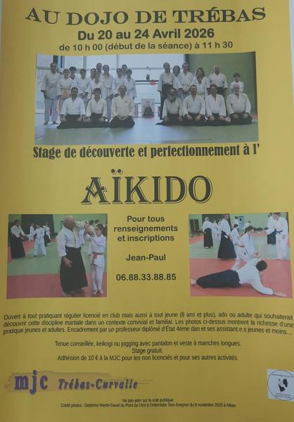 Stage découverte et initiation à l'aikido
