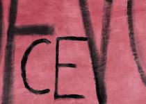Pol Pierart, DE(CE)VOIR (détail), 2009, acrylique sur toile, 104 × 158 cm