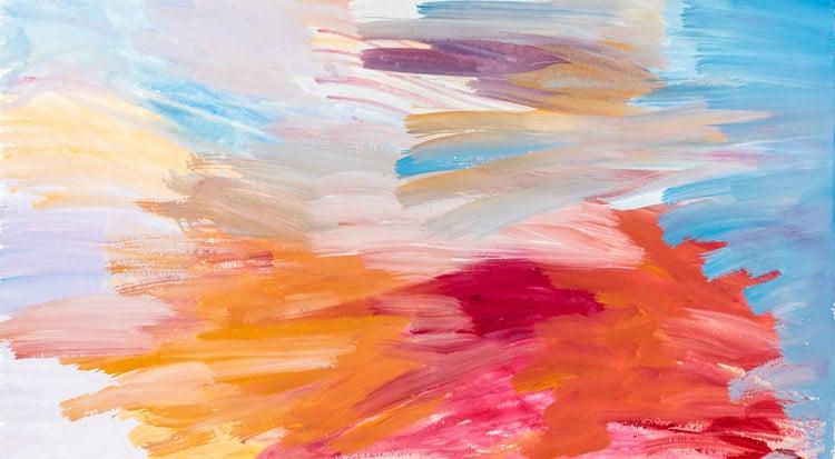 Exposition de peintures modernes, aquarelles, gouaches