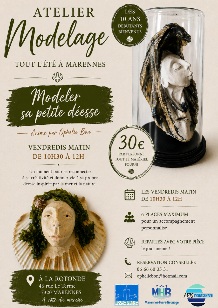 atelier modelage - marennes