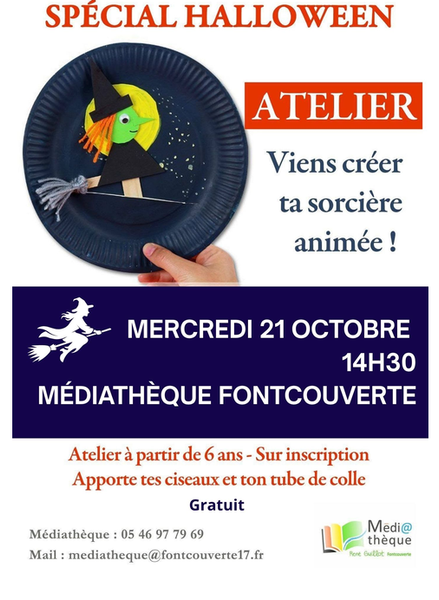 Atelier créatif - Marionnette de sorcière à Fontcouverte