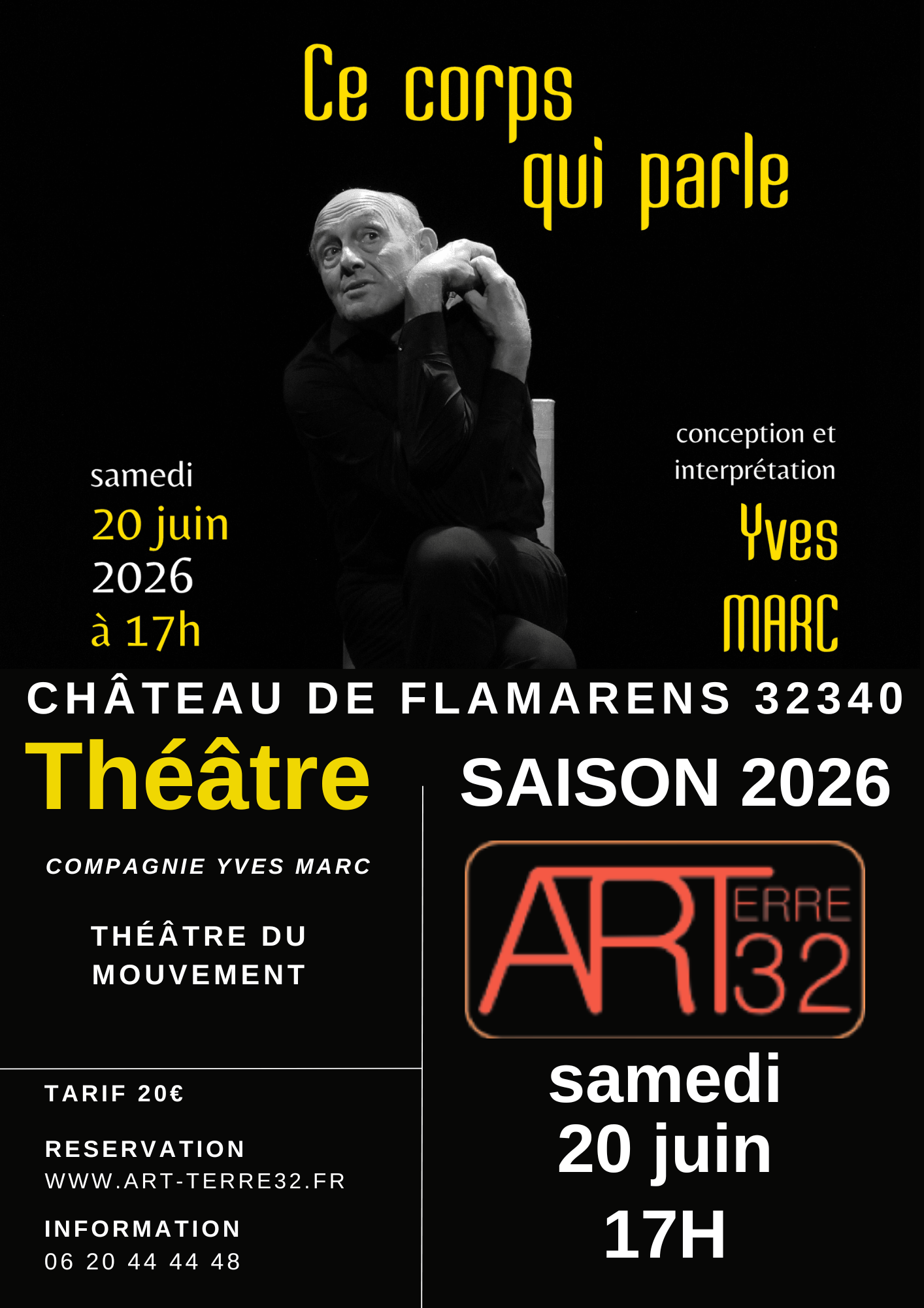 Théâtre – « Ce corps qui parle »_Flamarens