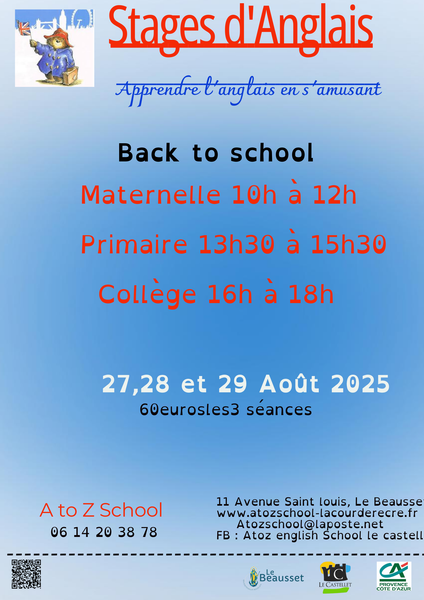 Stages d'Anglais_Le Castellet