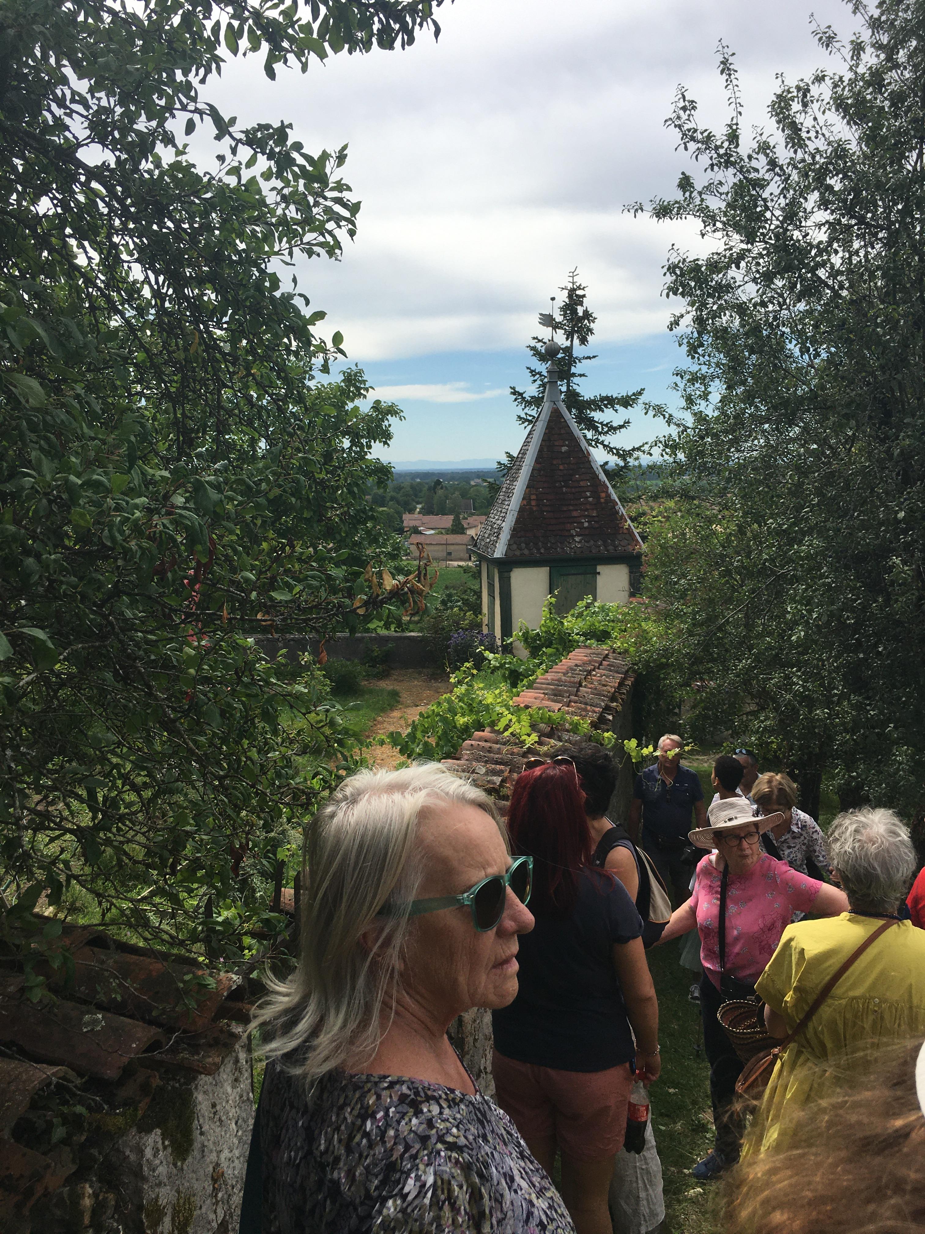 Parcours le long d'un sentier enherbé