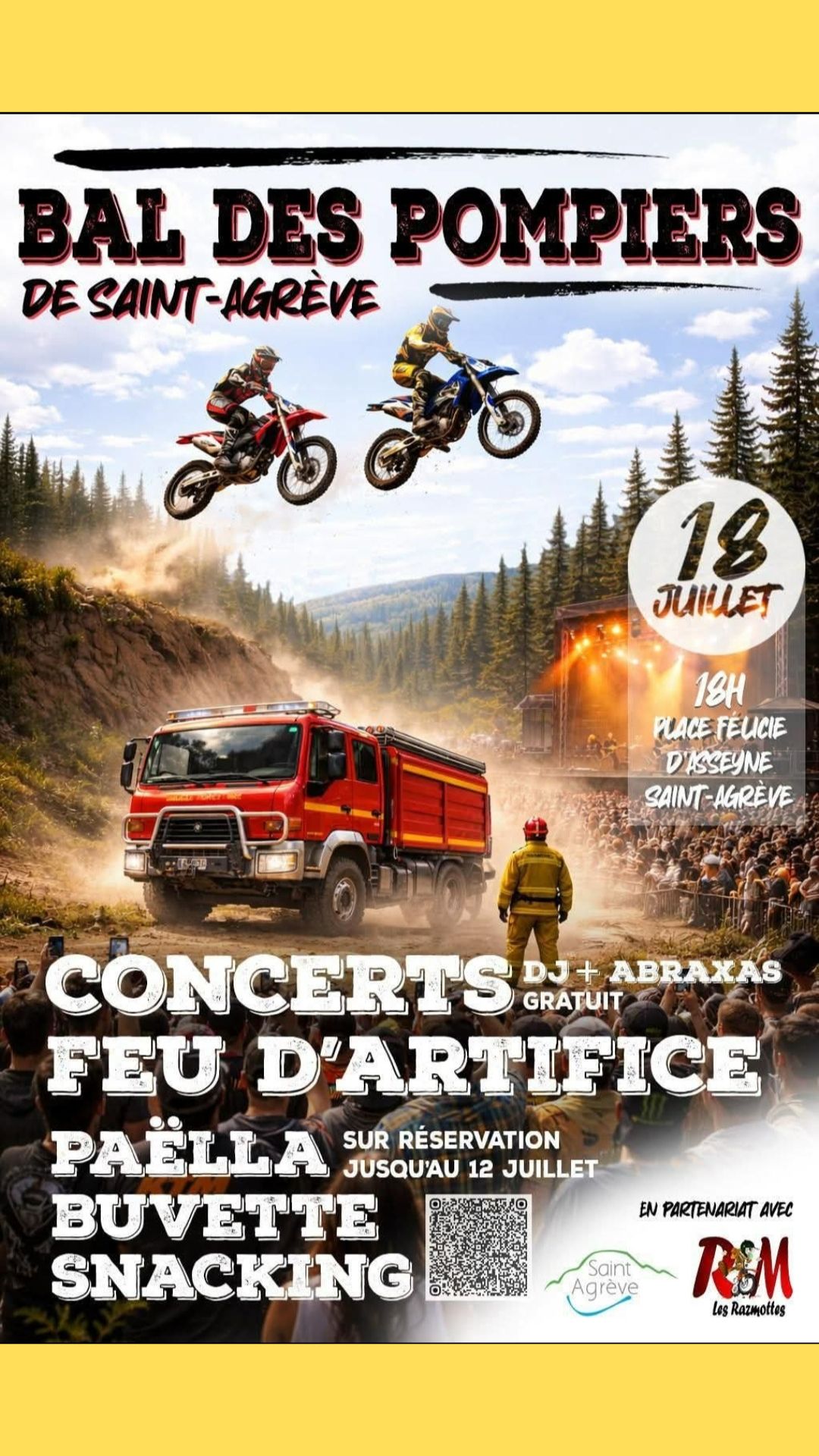 Grande soirée Bal des Pompiers de Saint-Agrève