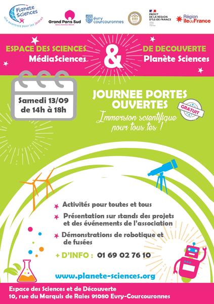 Journées Portes Ouvertes - Planète Sciences et MediaSciences