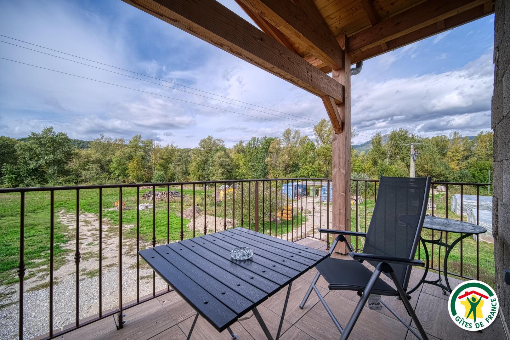 La terrasse de la pièce de vie