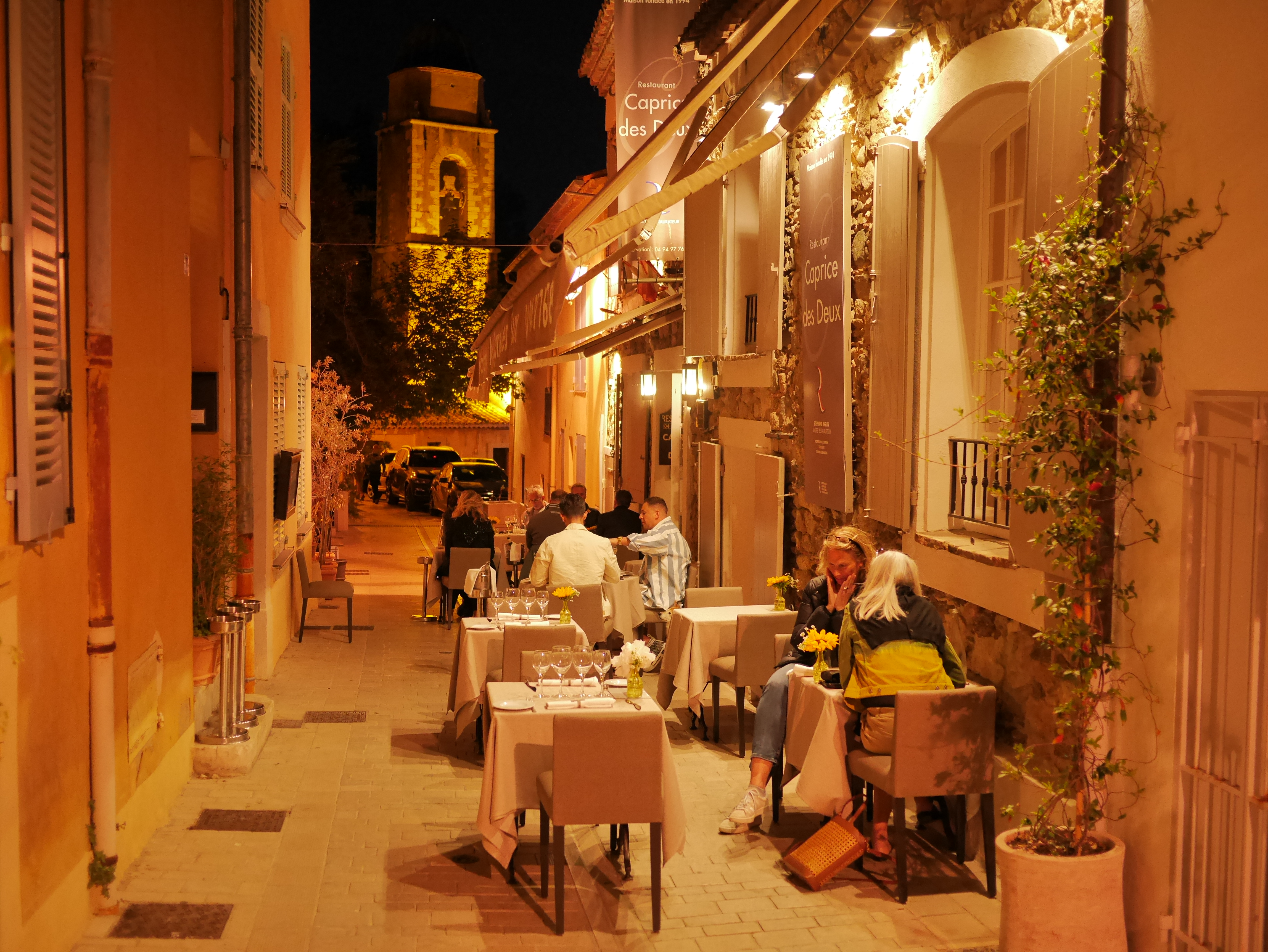Menu at Au Caprice des Deux restaurant, Saint-Tropez