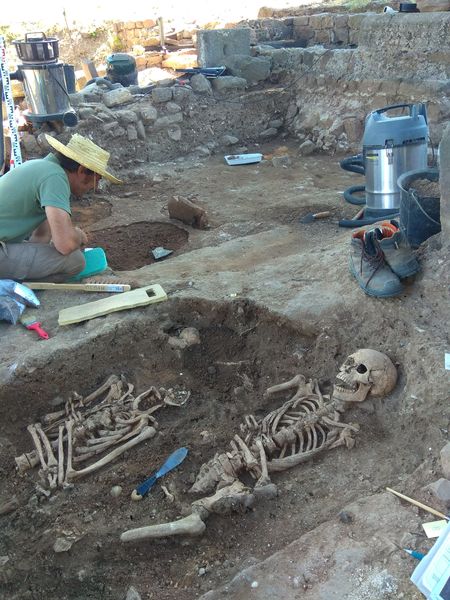 Fouilles du cimetière médiéval – campagne de 2018