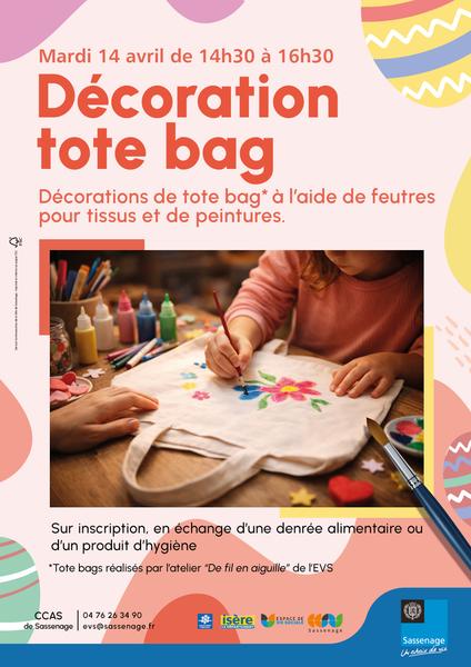 Décoration de tote bags