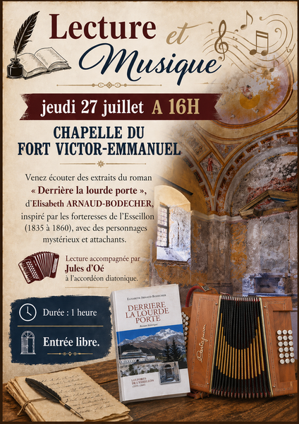 lecture et musique - derrière la lourde porte_Aussois