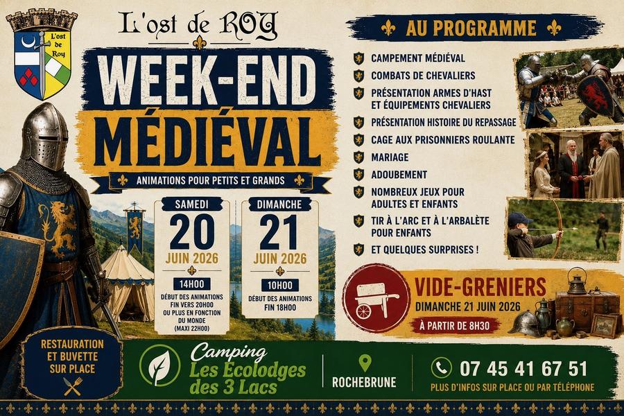 affiche - © camping les ecolodges des 3 lacs