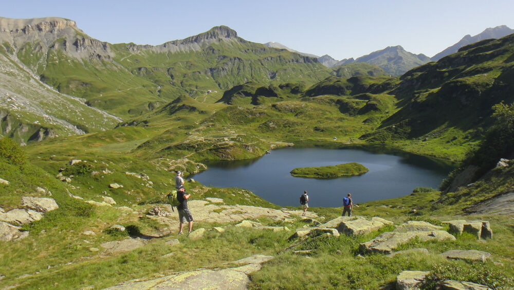 Lac de Pormenaz vue du haut