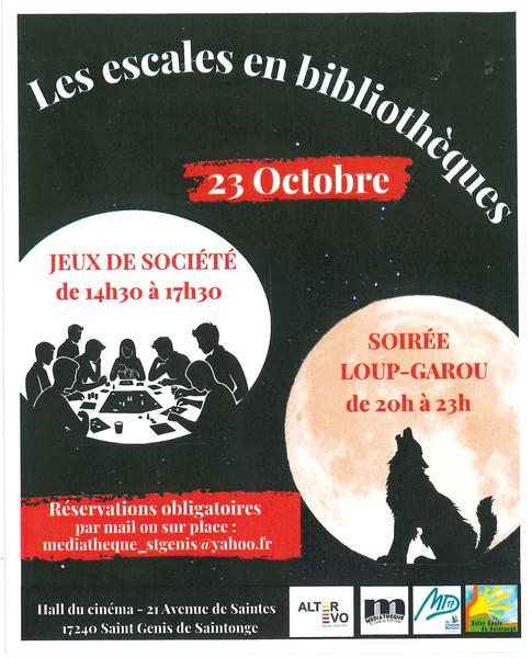 Les escales en bibliothèque