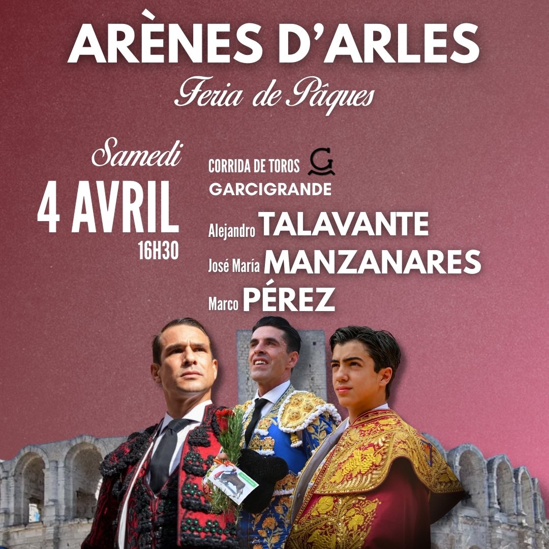 Féria de Pâques  – Corrida du samedi après-midi