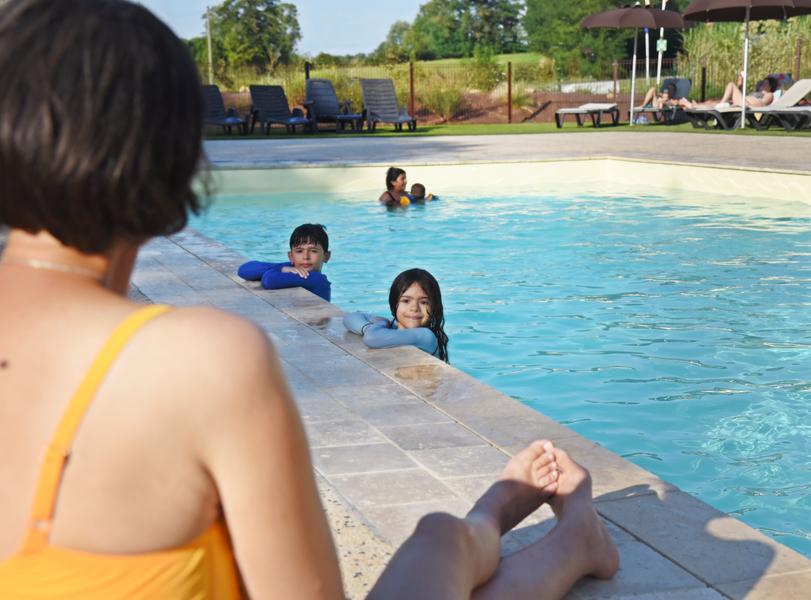 Piscine chauffée du camping