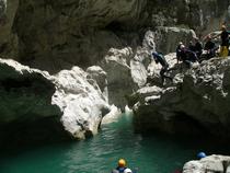 descente à la nage Canyon la Fernet