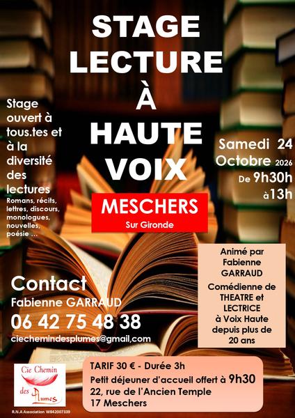 Stage lecture à voix haute