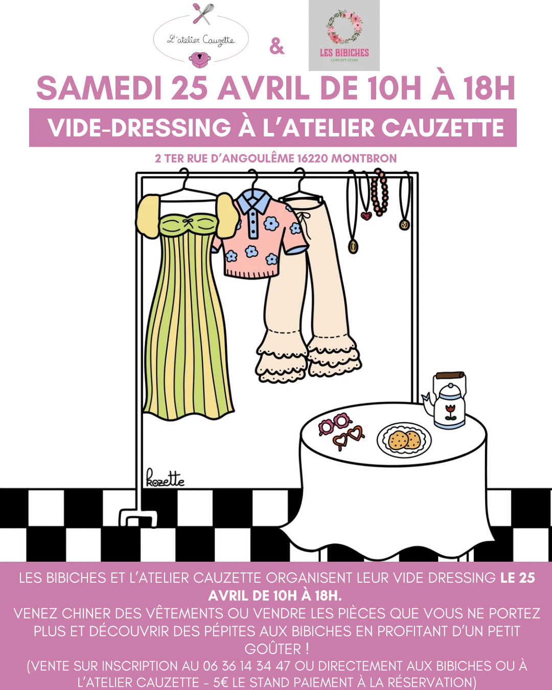 Vide-dressing à l'Atelier Cauzette