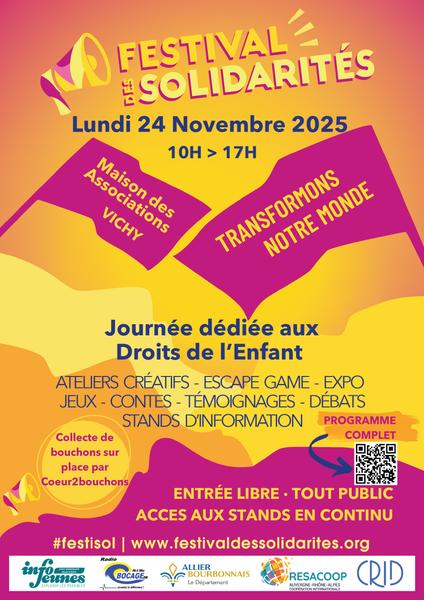 Journée sur les droits de l’enfant – Festisol Allier Vichy
