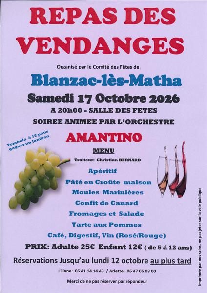Repas des vendanges