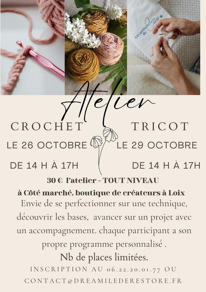 Atelier tricot - Côté marché
