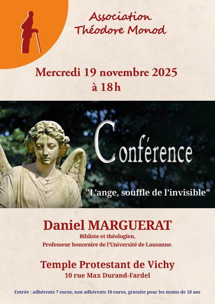 Conférence "L'ange, souffle de l'invisible"