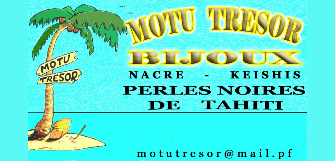 Motu Trésor - Bijoux Perles Noires De Tahiti