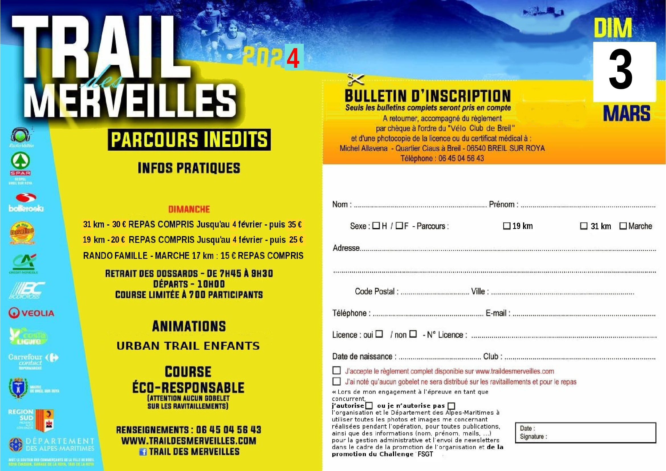 CANCELED Trail des Merveilles 2024 Breil sur Roya Menton