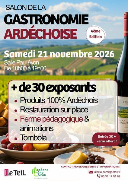 Salon de la Gastronomie Ardéchoise - 4ème édition_Le Teil