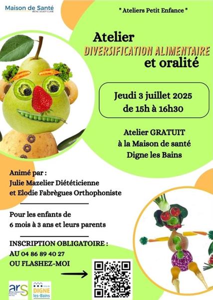 Atelier diversification alimentaire et oralité_Digne-les-Bains