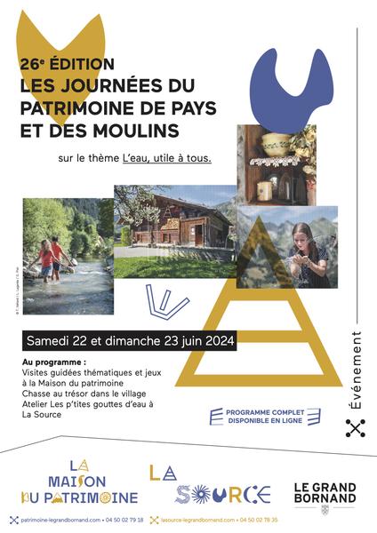 Journées du Patrimoine de Pays et des Moulins