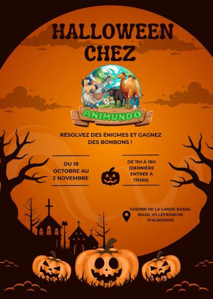 Halloween au parc animalier Animundo