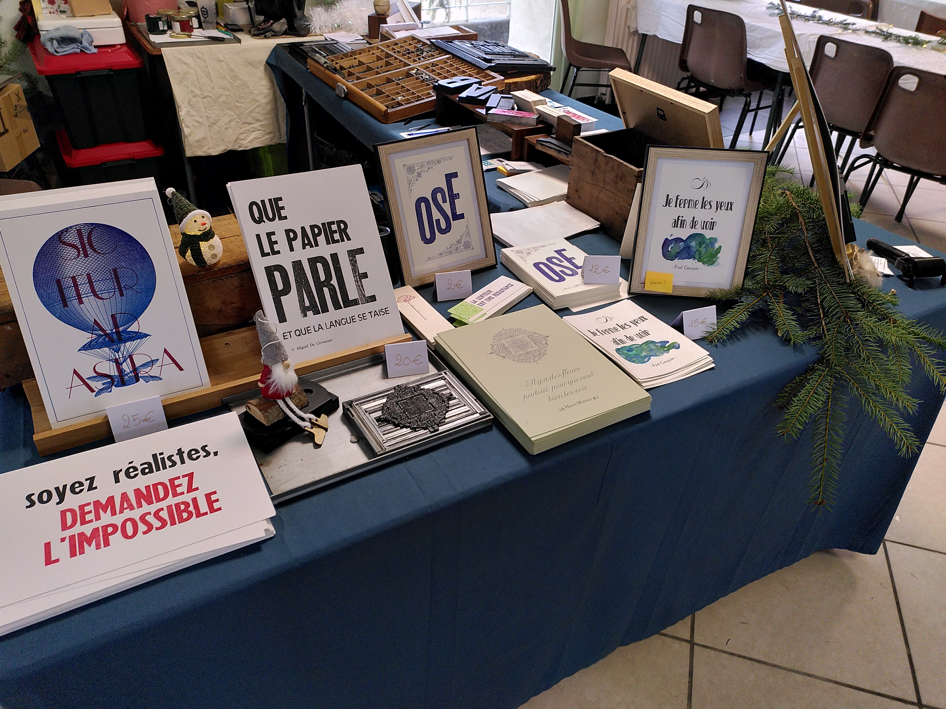 Quelques éditions de l'atelier