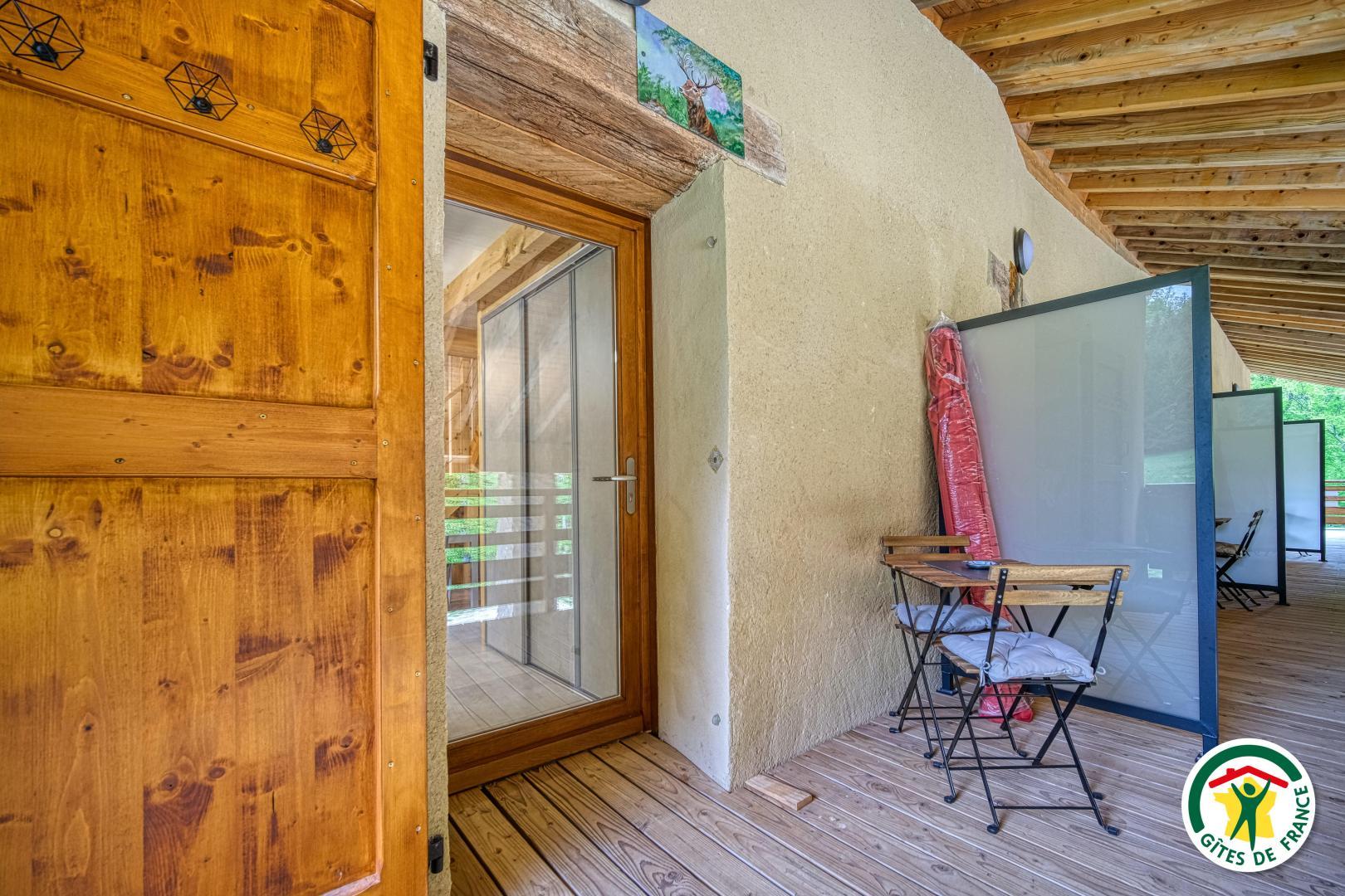L'entrée du gîte