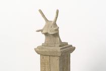 Une tête d'escargot, toutes antennes dressées