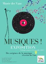 Affiche expo Musiques ! prolongée en 2025