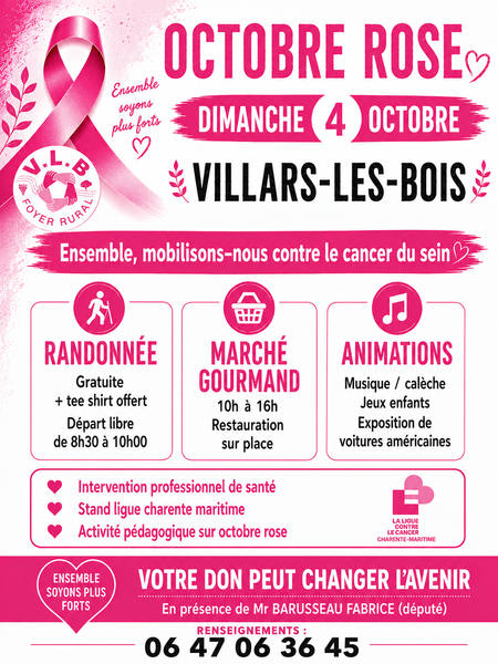 Octobre Rose à Villars-les-Bois