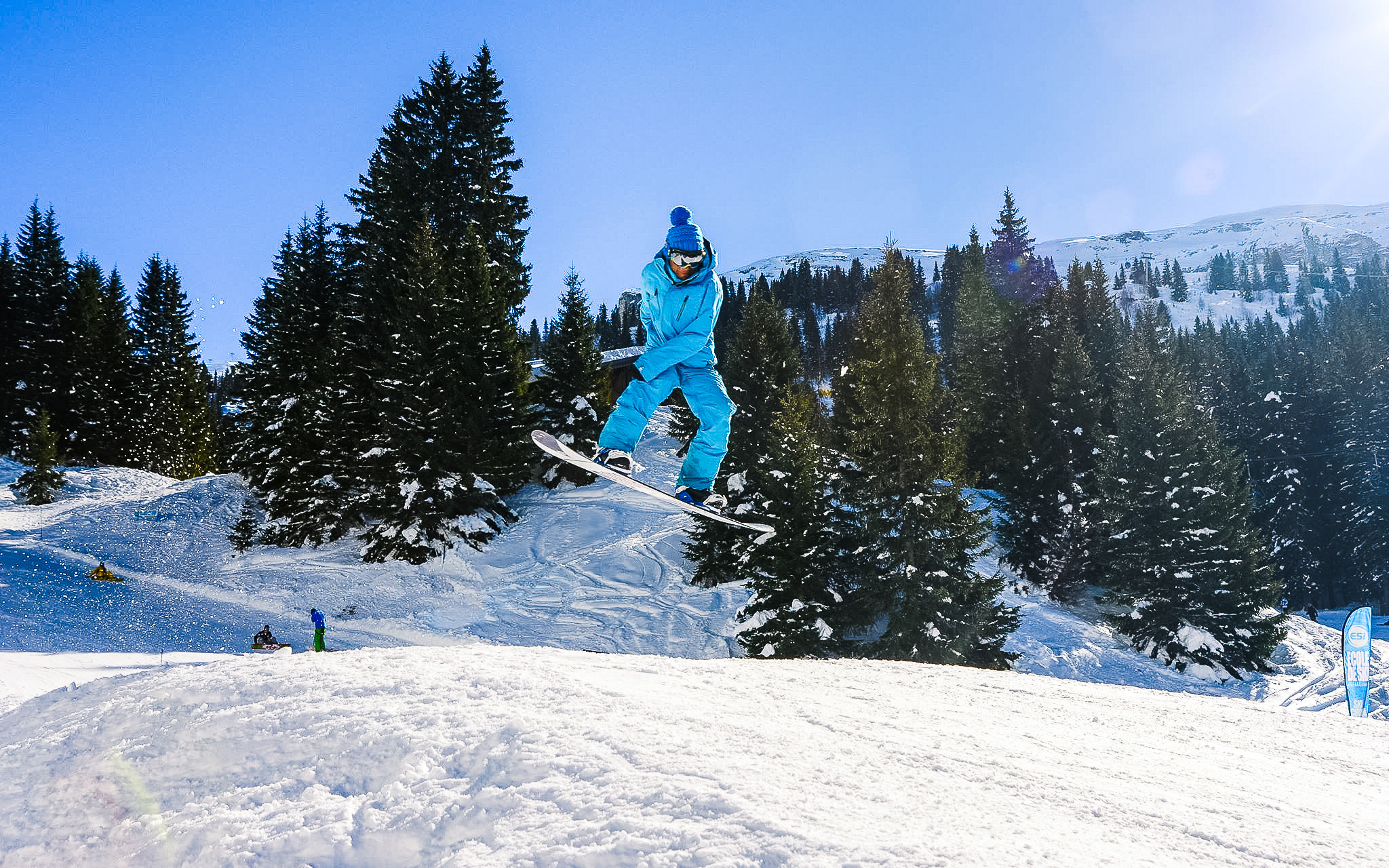 Cours de freestyle avec Djé Snowboard