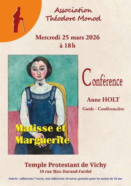 Conférence "Matisse et Marguerite"