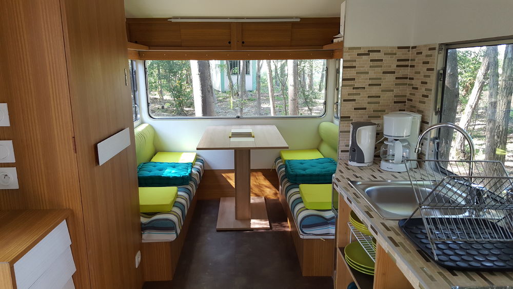La kitchenette de la caravane