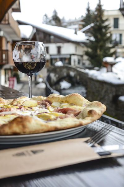 Pizza sur terrasse