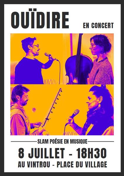 Soirée slam avec Ouïdire au Vintrou